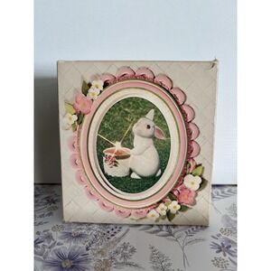 Vintage Avon Bunny Bright 1980 Ceramic Fragrance Candle Holder - Easter - NEW!